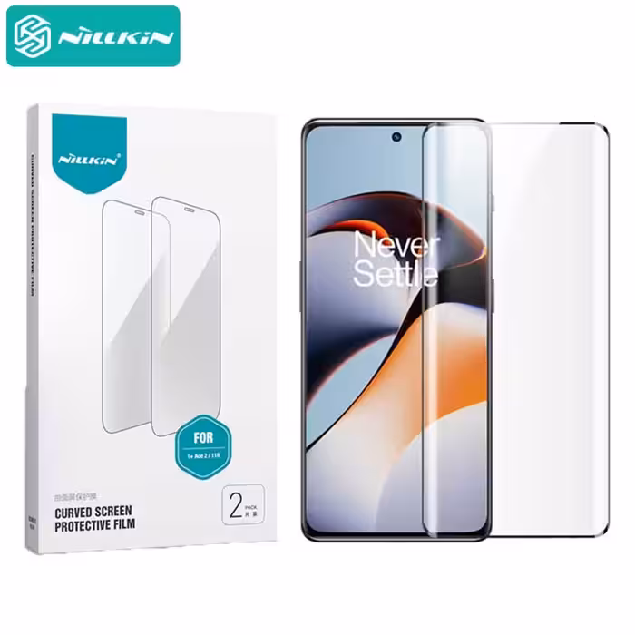محافظ صفحه دو عدد نیلکین وان پلاس Oneplus Ace 2 مدل Nillkin Impact Resistant Curved Film