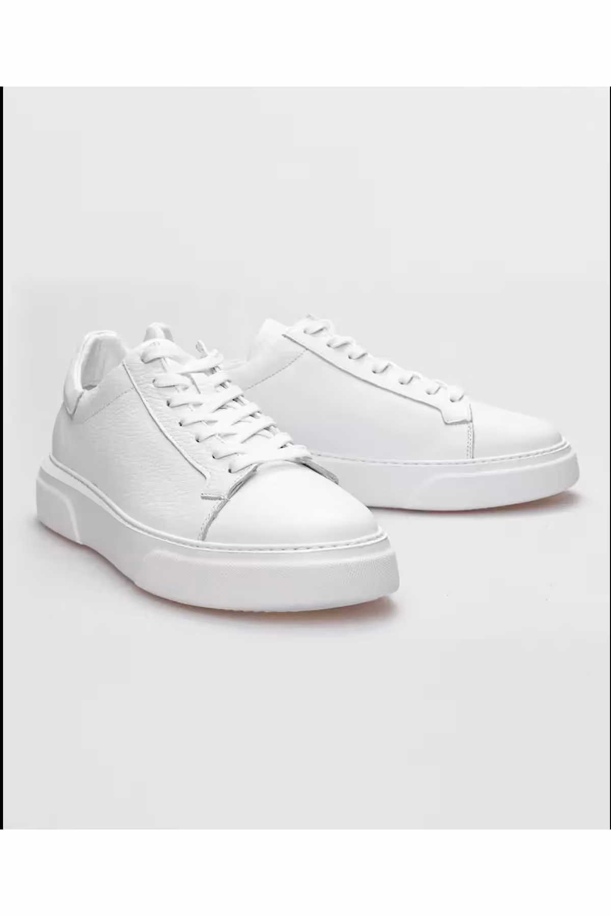 کفش روزمره مردانه فوق العاده راحت از چرم طبیعی سفید – 6382