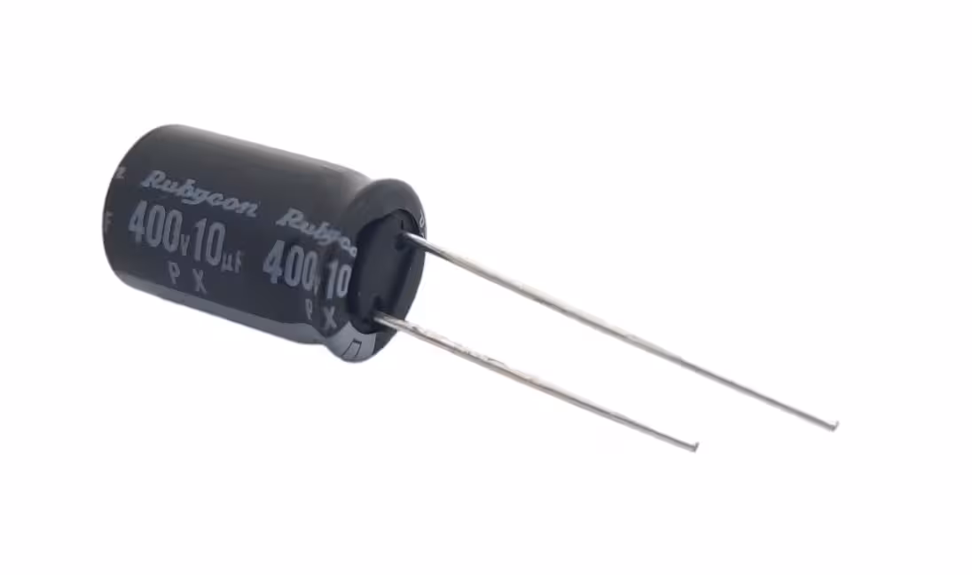 خازن الکترولیت 10 میکرو فاراد 400 ولت Rubycon