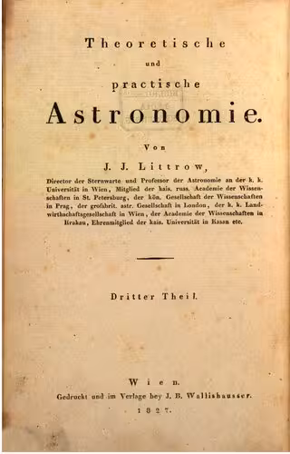خرید و دانلود نسخه کامل کتاب Theoretische und praktische Astronomie