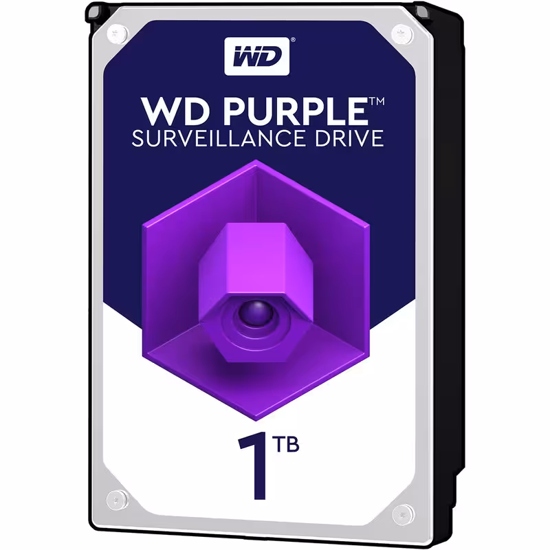هارد دیسک اینترنال وسترن دیجیتال بنفش مدل WD10PURZ ظرفیت 1 ترابایت