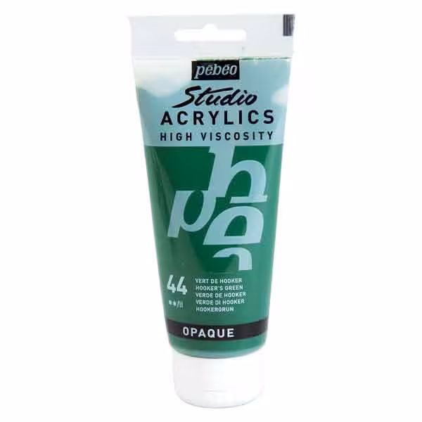 رنگ اکریلیک pebeo کد 44 (hookers green) 100 میل