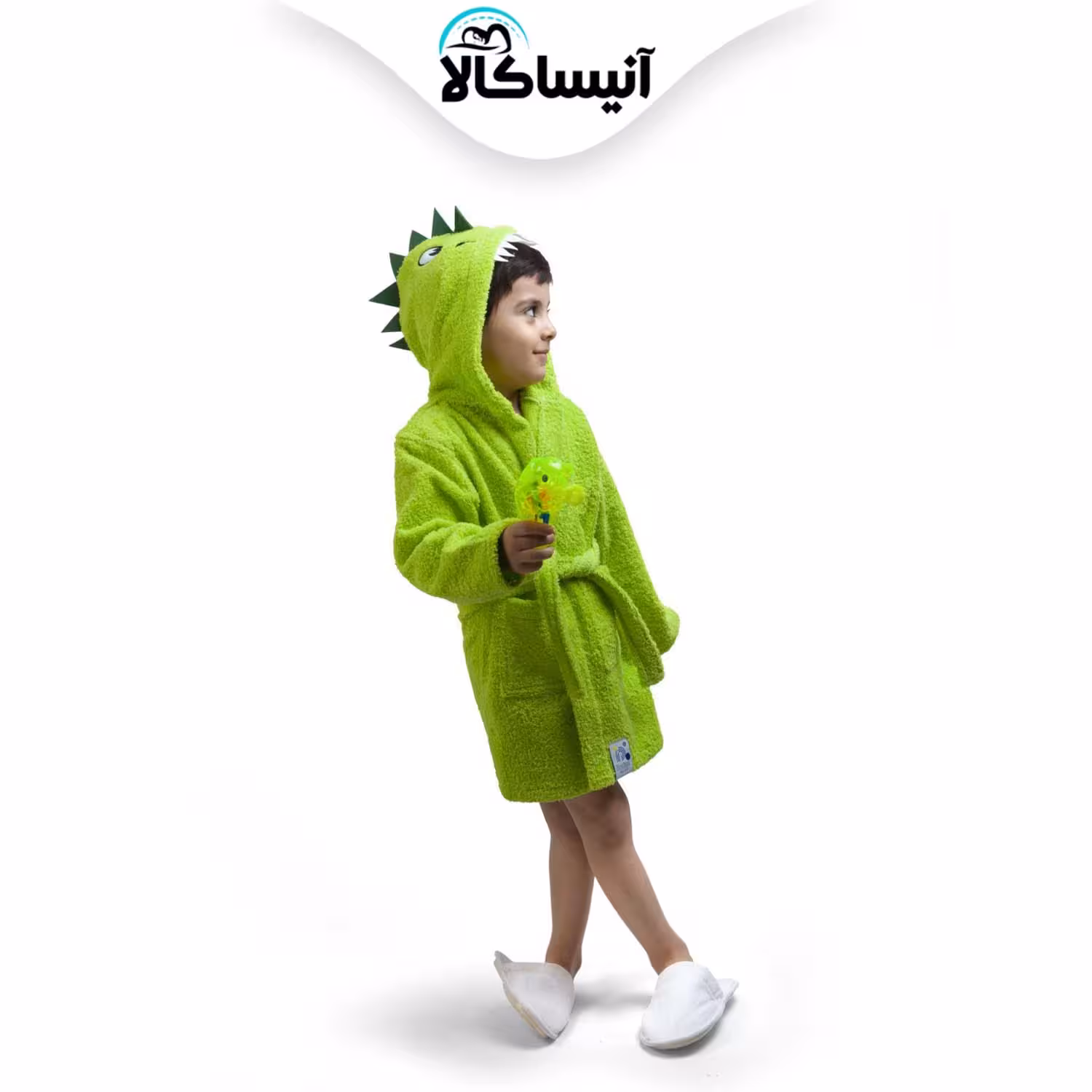 حوله تن پوش کودک پود ایران مدل دایناسور