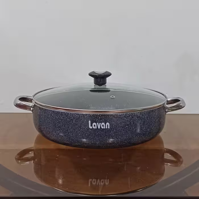 تابه گرانیتی سایز 32 لاوان مدل تیتان طوسی