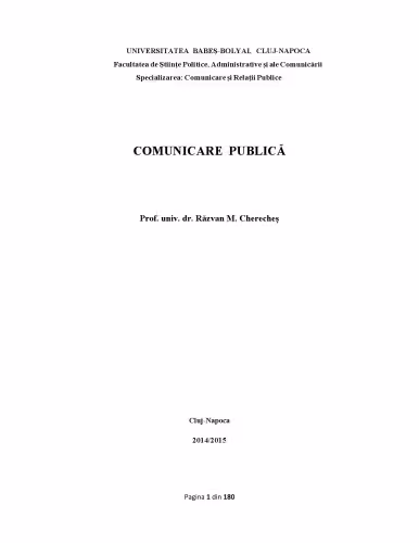 خرید و دانلود نسخه کامل کتاب COMUNICARE PUBLICĂ