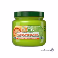 ماسک تقویت و افزایش رشد مو گارنیر Garnier Fructis Hair Bomb Biotin - Vitamin C Force حجم 320 میلی‌لیتر