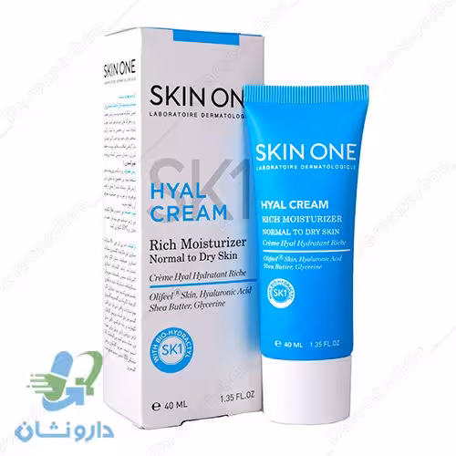 کرم مرطوب کننده مغذی هیال اسکین وان مناسب پوست نرمال تا خشک