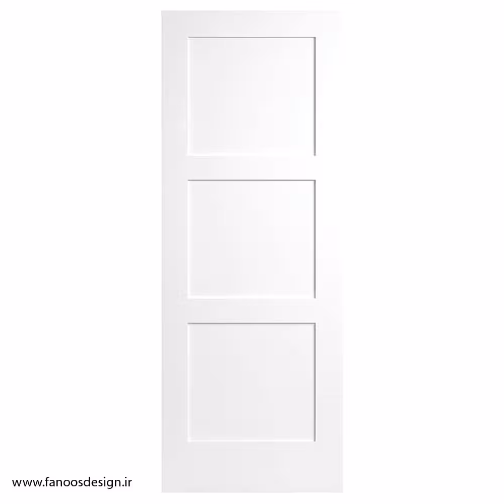 درب سفید مینیمال برای اتاق خواب کد 1288