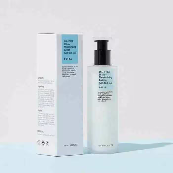 لوسیون مرطوب کننده و آبرسان فاقد چربی کوزارکس 100 میل         COSRX OIL FREE MOISTURIZING LOTION