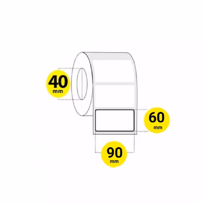 لیبل برچسب پی وی سی 90×60