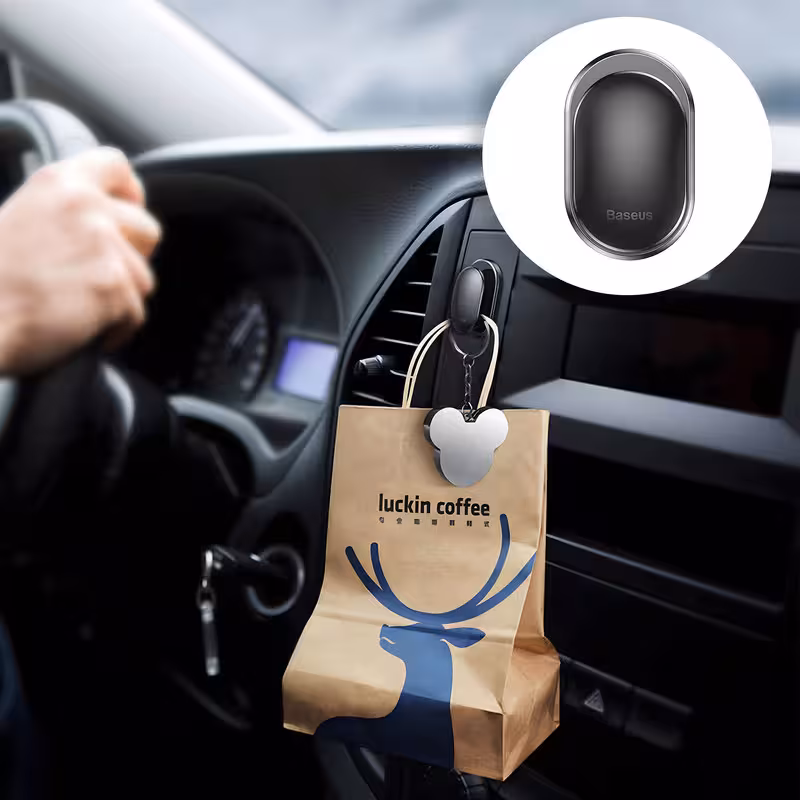 پد نگهدارنده اشیاء داخل خودرو باسئوس مدل Small Hook بسته 4 عددی | کالا مکس