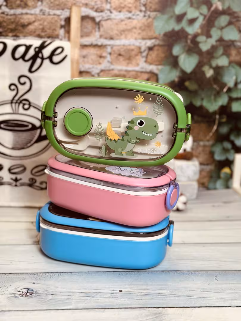 لانچ باکس بیضی داخل استیل کد 5887