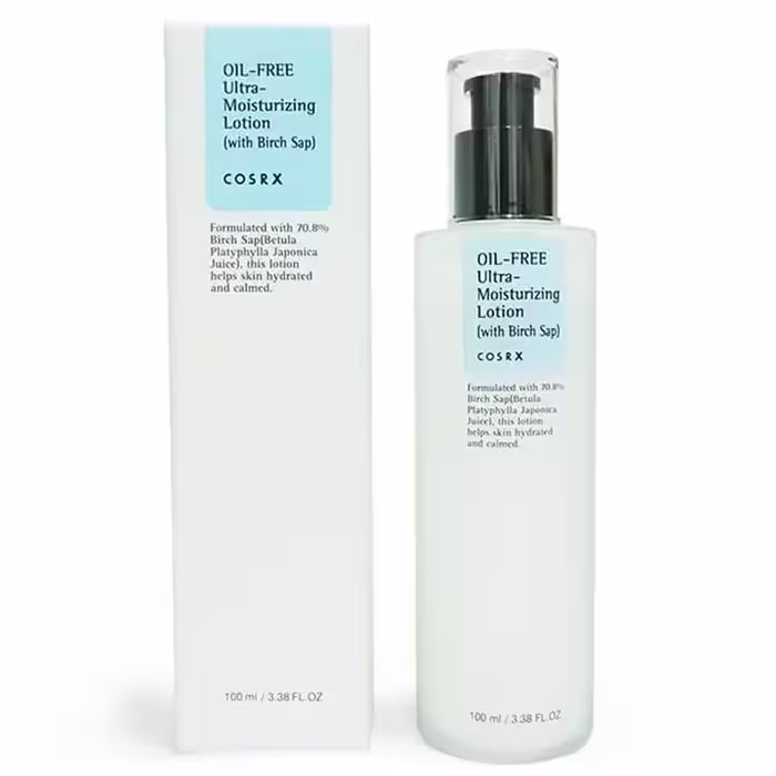 لوسیون مرطوب کننده و آبرسان فاقد چربی کوزارکس 100 میل Cosrx Oil-Free Ultra-Moisturizing Lotion
