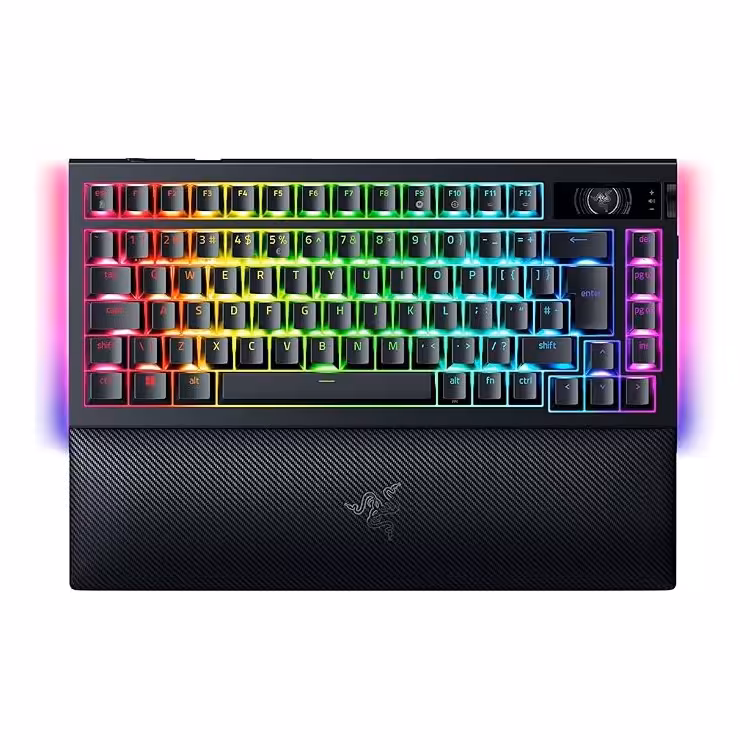کیبورد بیسیم ریزر RAZER BLACKWIDOW V4 PRO 75%