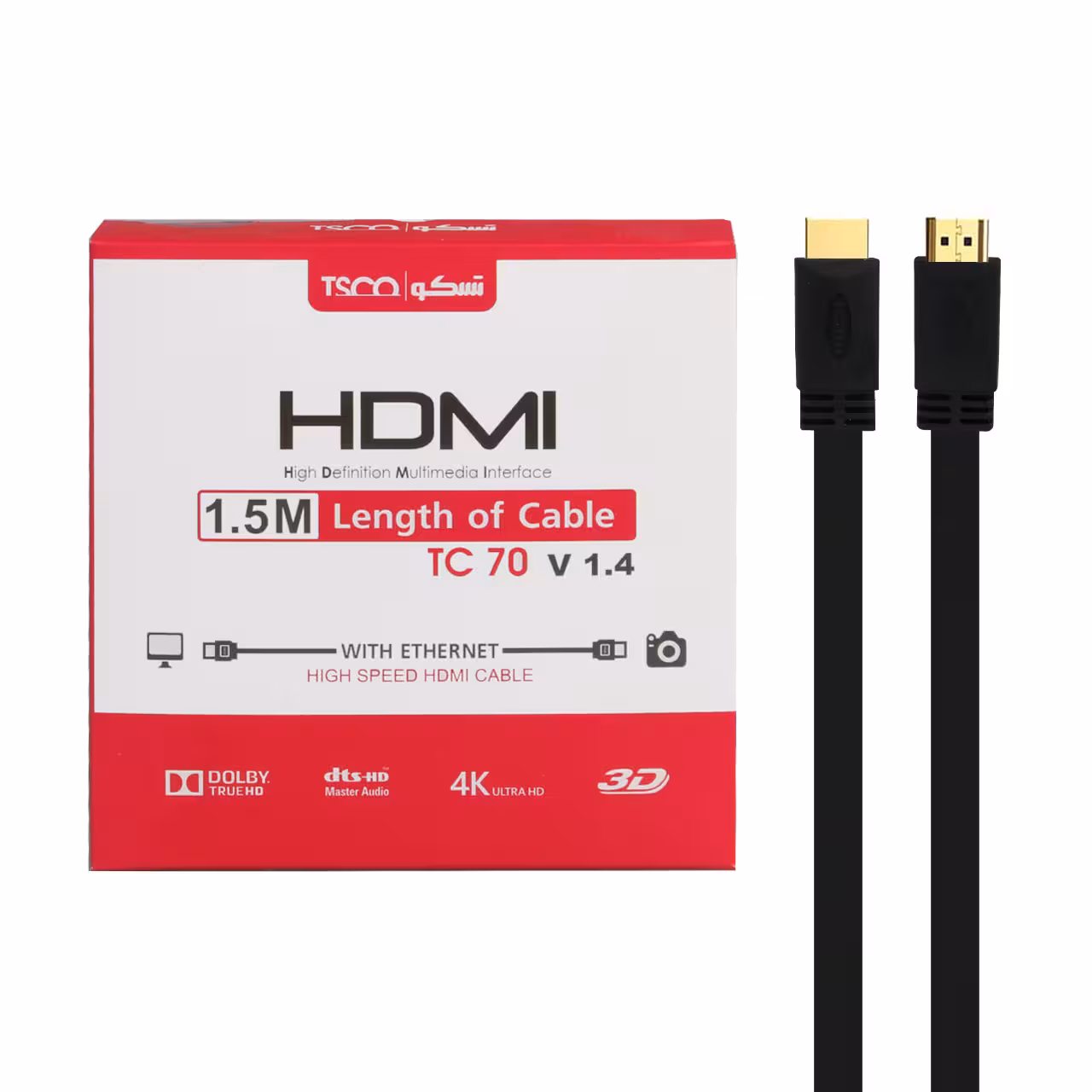 کابل HDMI تسکو مدل TC 70 به طول 15 متر