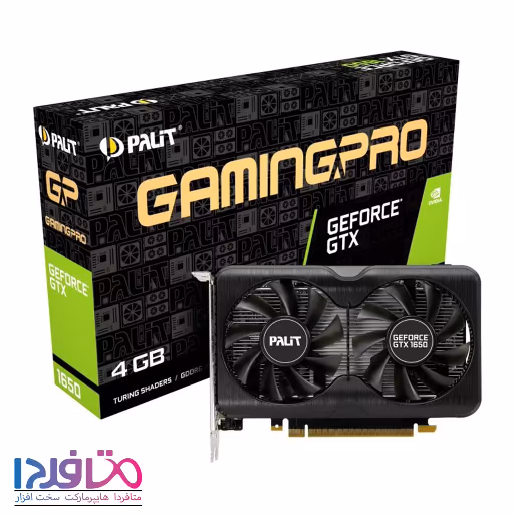 کارت گرافیک پلیت مدل GeForce GTX 1650 GAMINGPRO 4G
