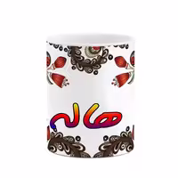 ماگ   اسم هاله  سنتی گل و بته کد mgh48208
