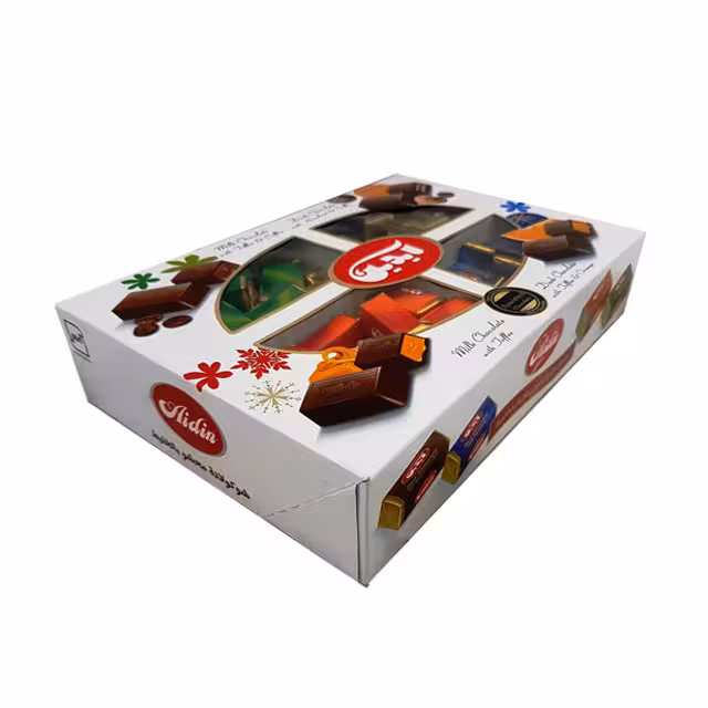 شکلات آیلین تلخ و شیری مغزدار مخلوط آیدین 1000 گرمی