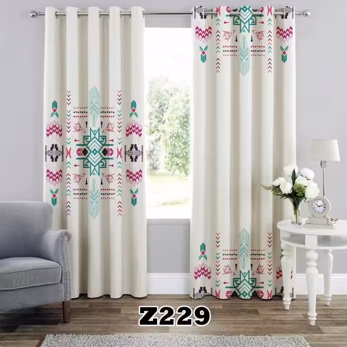 پرده سه بعدی طرح گل