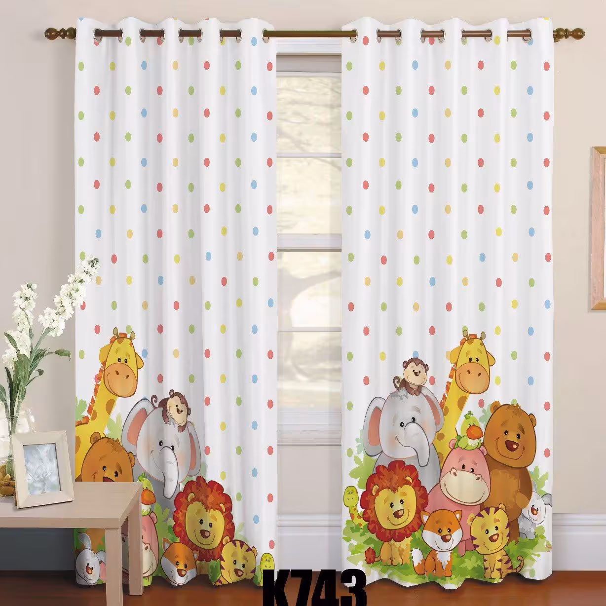 پرده چاپی  پانچ  اتاق کودک کد 950