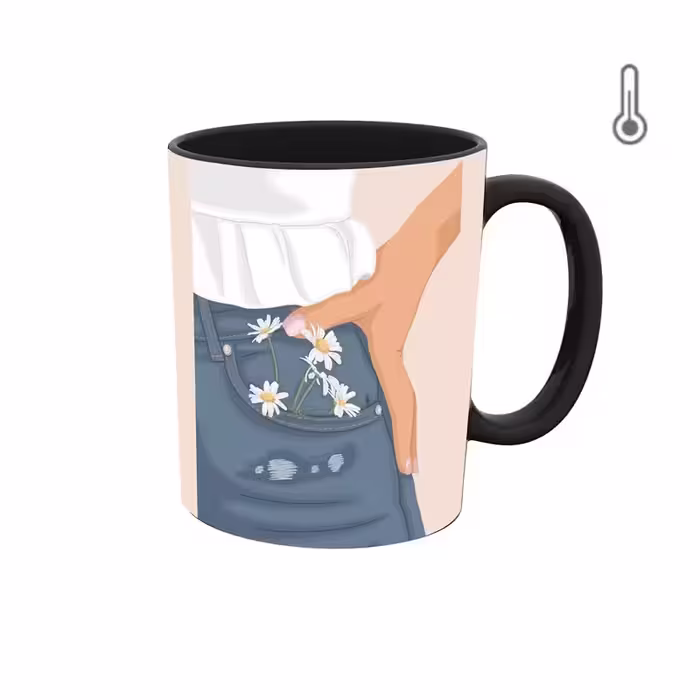 ماگ حرارتی  گرافیکی دختر