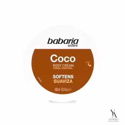 کرم بدن نرم کننده و آبرسان نارگیل باباریا BABARIA حجم 400 میل