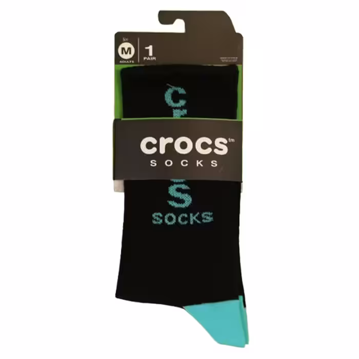 جوراب کراکس طرح مشکی فسفری