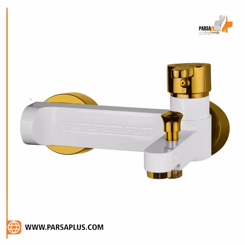 دوش دوان مدل لیزن سفید طلایی