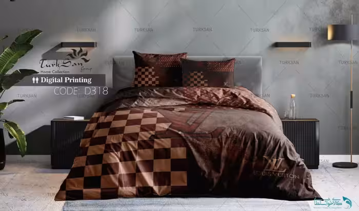 روتختی طرح LV دو نفره برند ترکسان کد ND318