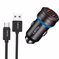 شارژر فندکی لیتو مدل LC-C2 به همراه کابل MICROUSB | کالا مکس