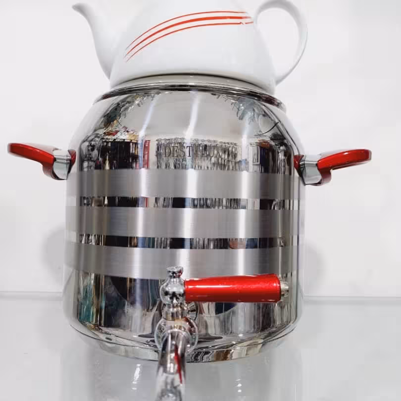 کتری قوری دستی لوکس ورق ضخیم کف چدن