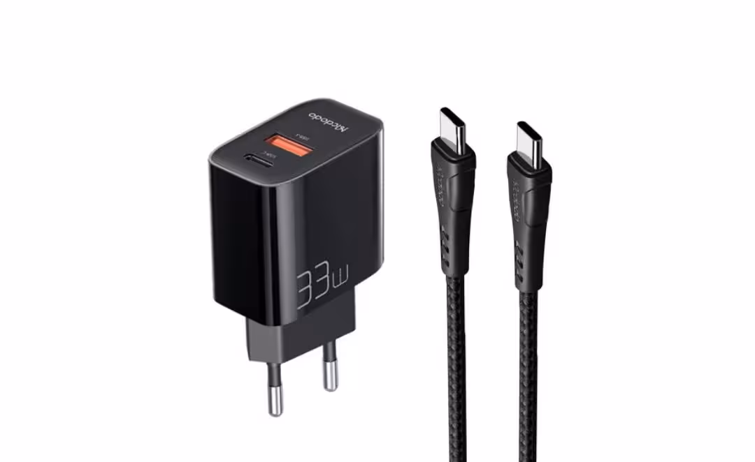 شارژر دیواری مک دودو مدل CH-0922 به همراه کابل تبدیل USB-C