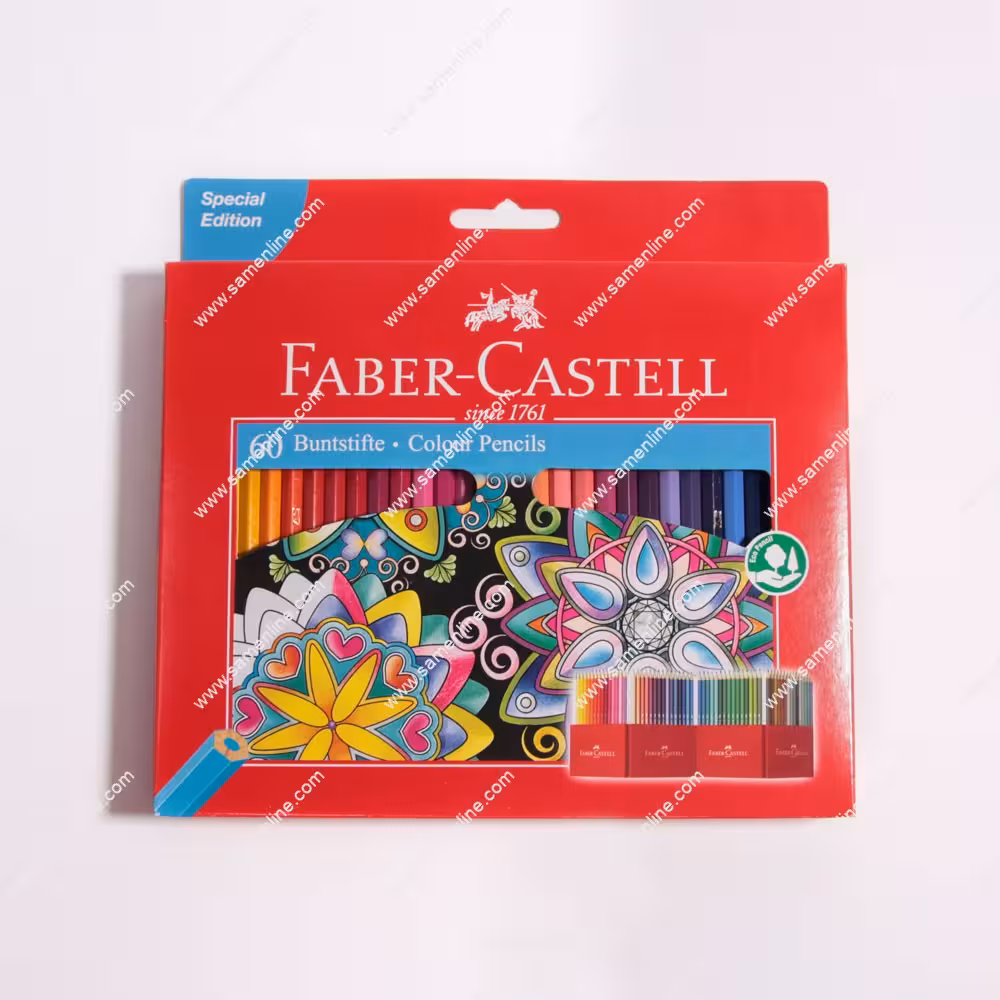 مدادرنگی 60 رنگ فابر کاستل مدل کلاسیک Buntstifte