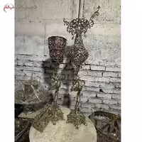 ست پر نقش و نگار برنزی گلدان سطل و جا دستمال کاغذی طرح پرنس، با ظرافت طراحی