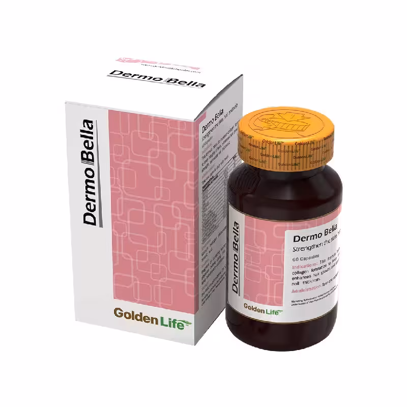 کپسول درموبلا گلدن لایف بسته 60 عددی