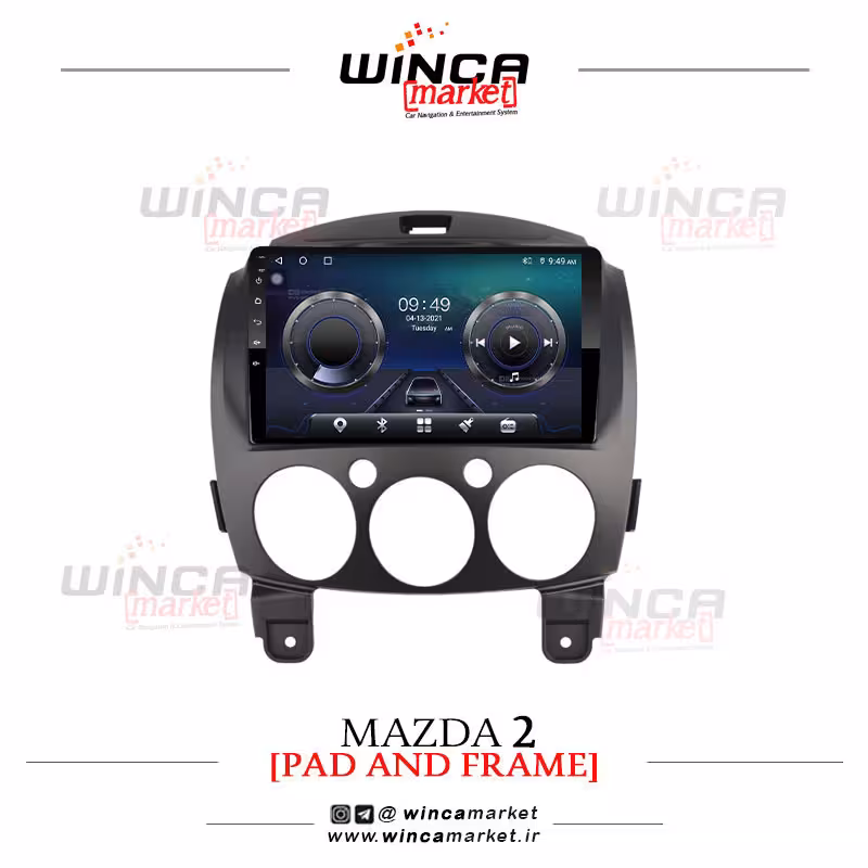 مانیتور اندروید مزدا 2 رم 4 حافظه 32 سری TS855-5G FLYDYT محصول وینکا