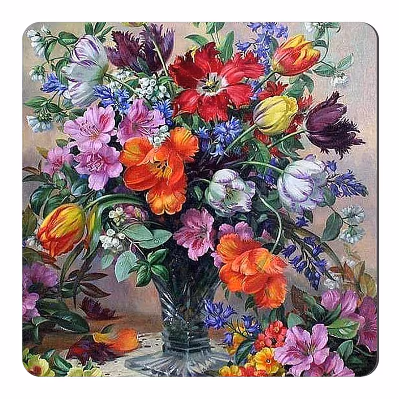 مگنت طرح نقاشی گل و گلدان کد wmg2109