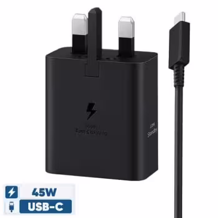 شارژر دیواری 45 وات سامسونگ مدل EP-T4511 Low Standby به همراه کابل 1.8 متری - سه پین