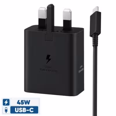 شارژر دیواری 45 وات سامسونگ مدل EP-T4511 Low Standby به همراه کابل 1.8 متری - سه پین