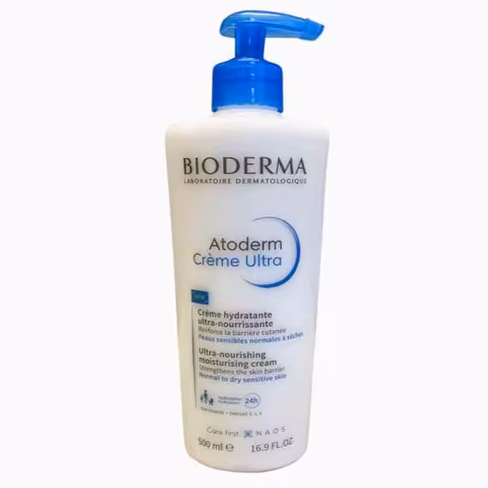 کرم فرانسوی مرطوب کننده و ترمیم کننده اتودرم اولترا بایودرما Bioderma Atoderm creme ultra مخصوص پوست های خشک 500 میل