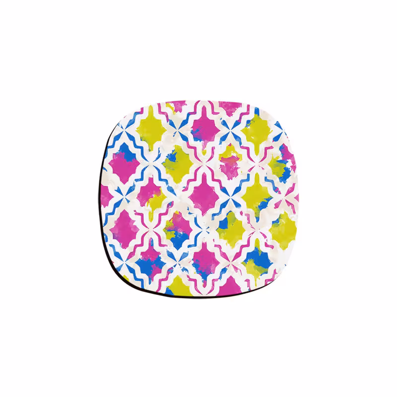 زیر لیوانی ترمه طراحان ایده مدل بافت صورتی کد cfp195