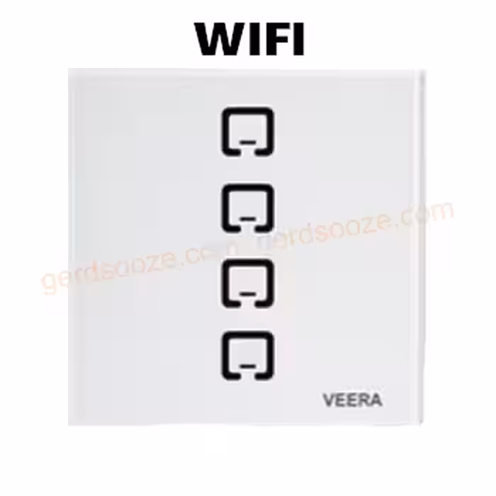 کلید لمسی چهار پل ویرا سفید مدل هوشمند T4 WIFI
