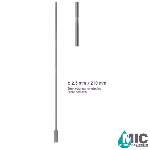 Blunt obturator for ejecting tissue samples