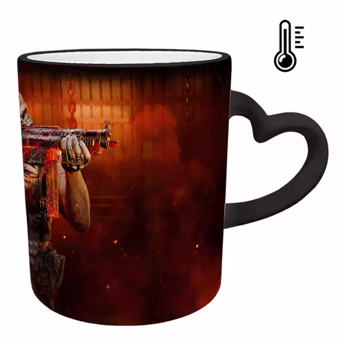 خرید ماگ-لیوان حرارتی  دسته قلبی  بازی کال آف دیوتی call of duty کد 43