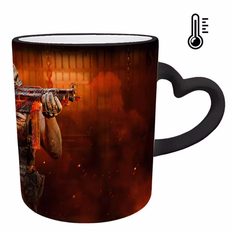 خرید ماگ-لیوان حرارتی  دسته قلبی  بازی کال آف دیوتی call of duty کد 43