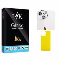 محافظ پشت گوشی ال کا جی مدل LK Glass FLL مناسب برای گوشی موبایل اپل iPhone 13 mini  به همراه محافظ لنز گوشی