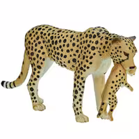 فیگور چیتا ماده و بچه MOJO Female Cheetah with Cub