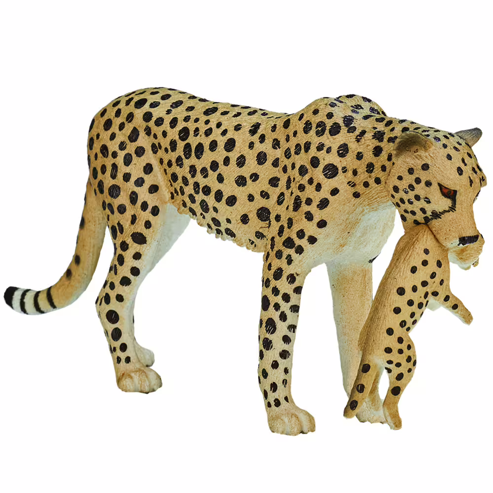 فیگور چیتا ماده و بچه MOJO Female Cheetah with Cub