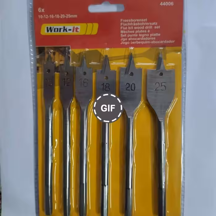 مته برگی (پروانه ای) 6 عددی ورک ایت