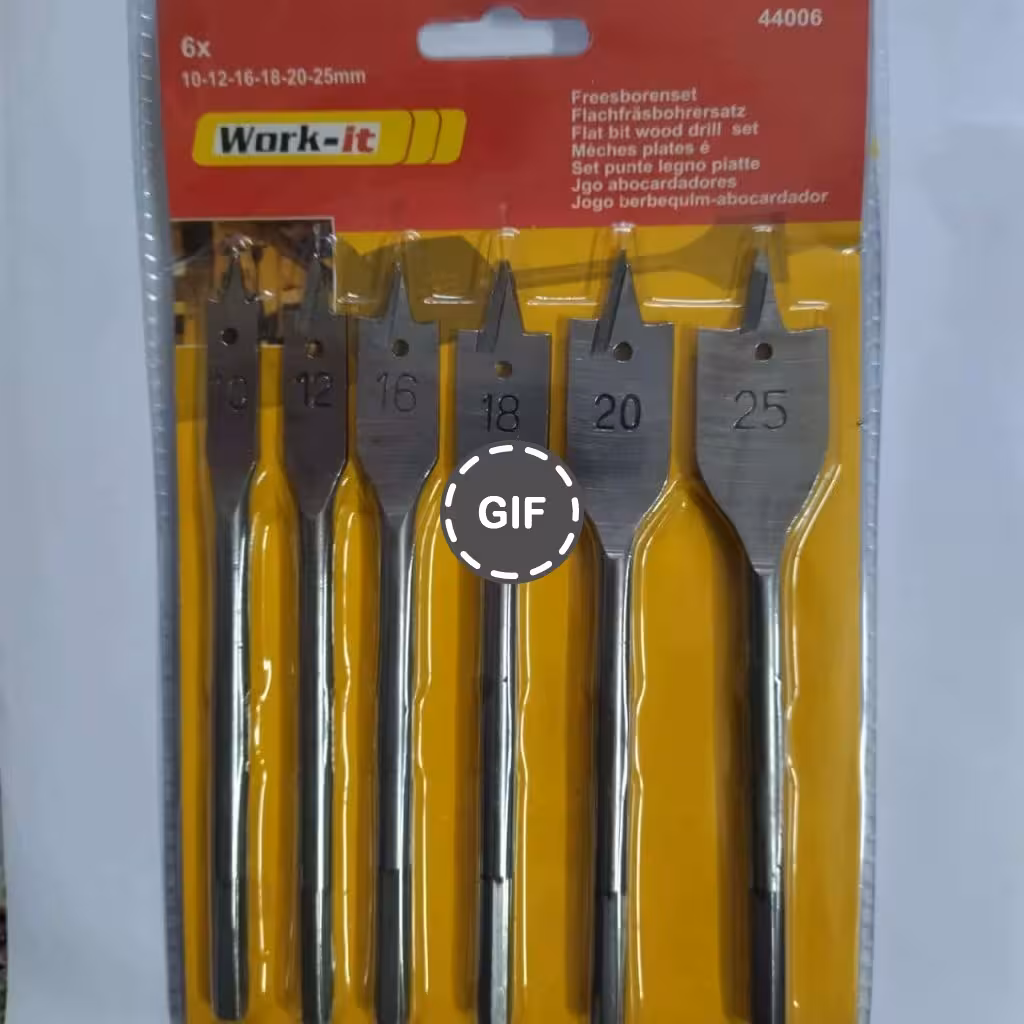 مته برگی (پروانه ای) 6 عددی ورک ایت